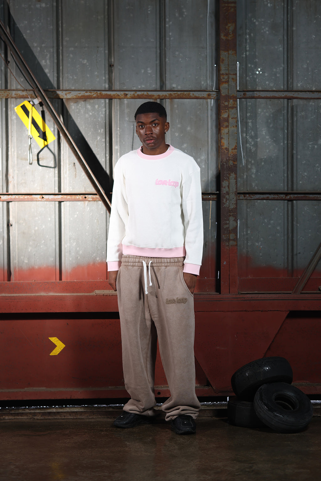 WAFFLE LONGSLEEVE PINK