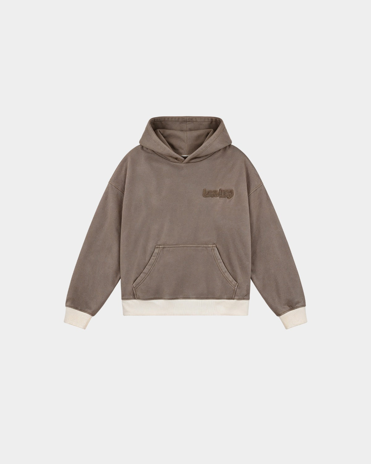LL Hoodie Mocca, heavyweight washed hoodie by Loveloop – photo 2