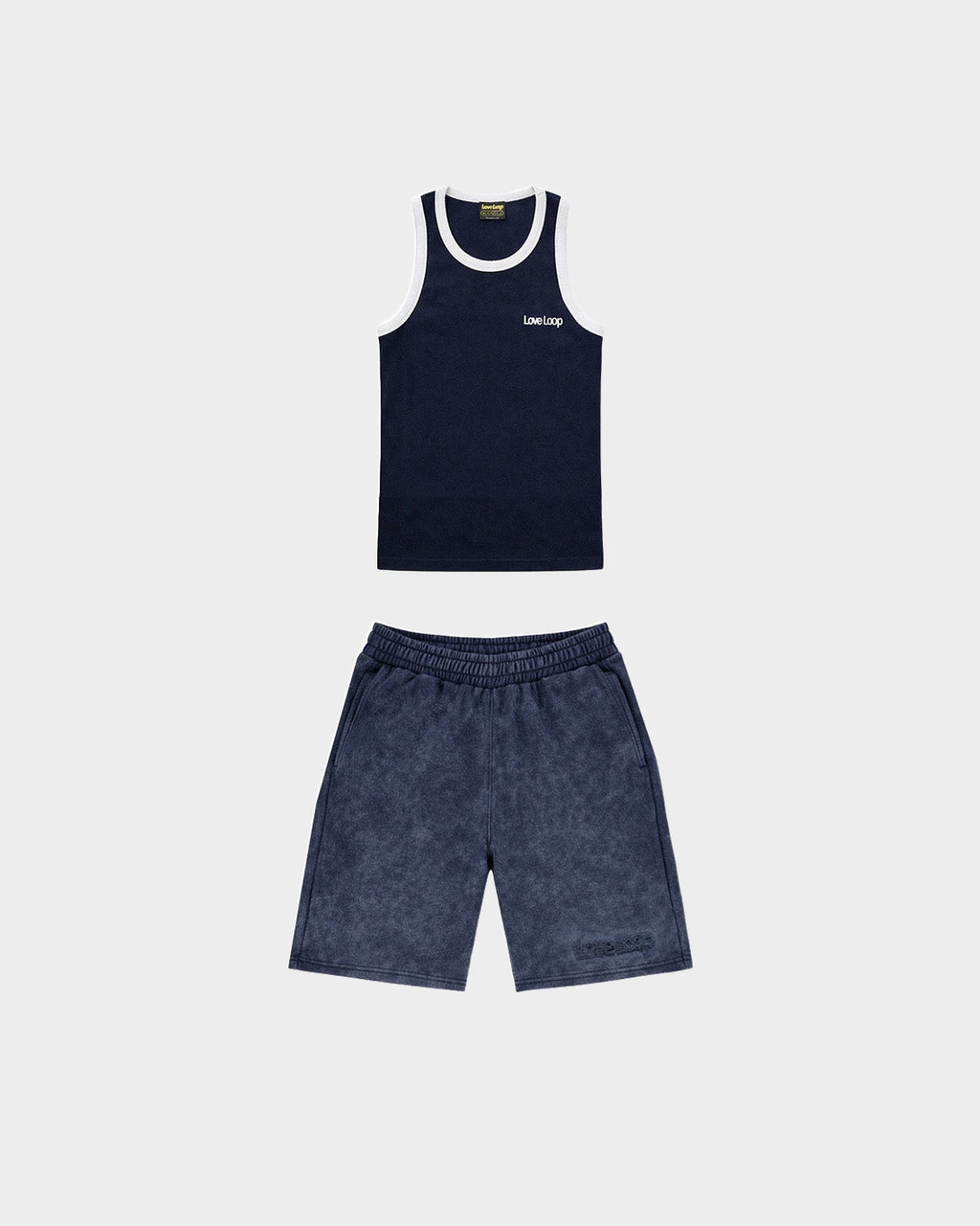 LL SUMMER SET NAVY (Shorts + Tanktop)