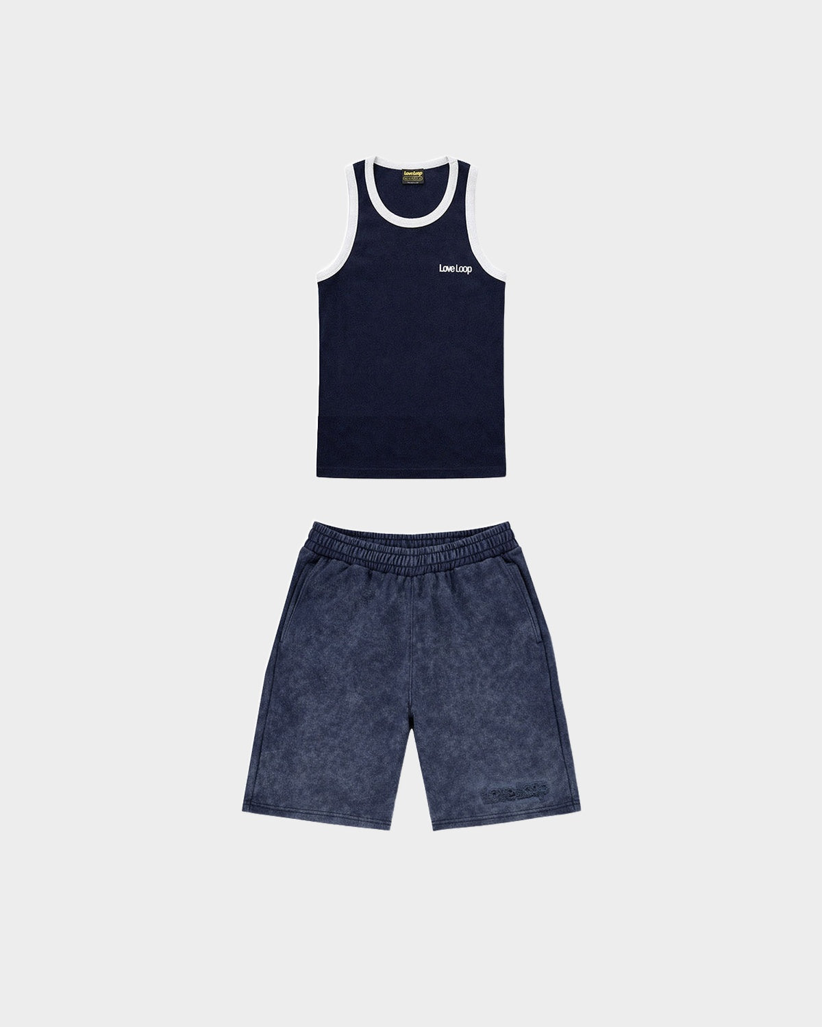 LL SUMMER SET NAVY (Shorts + Tanktop)
