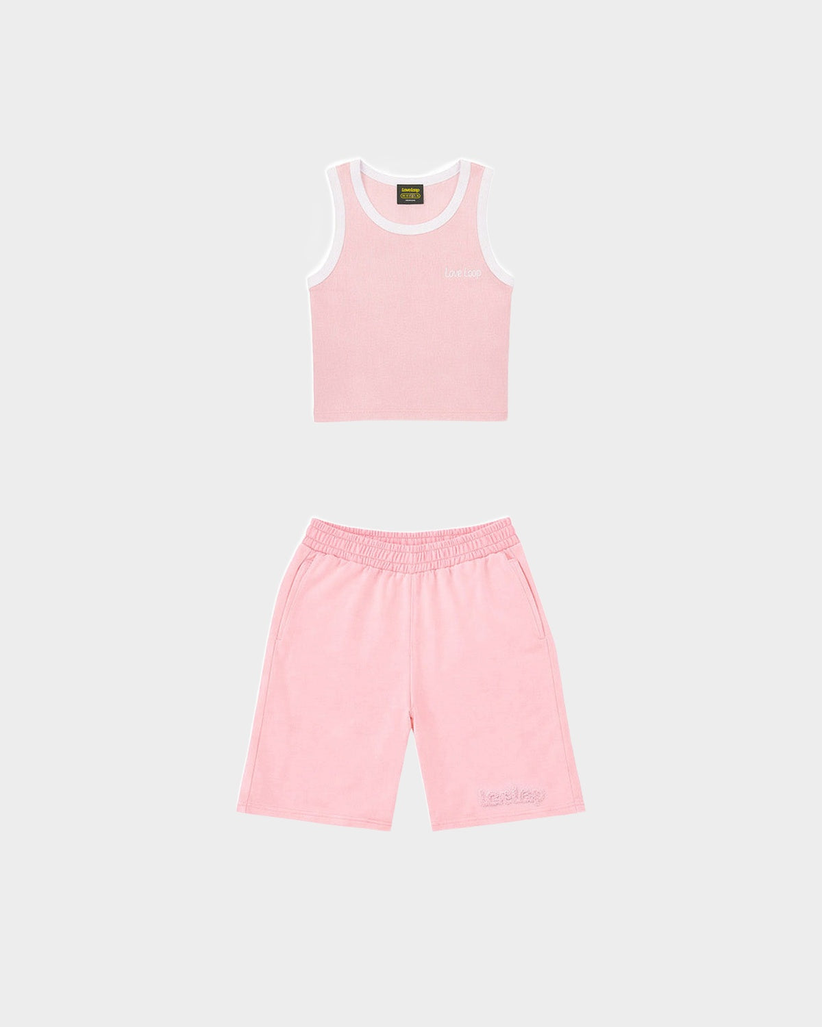LL SUMMER SET PINK (Shorts + Crop Top)